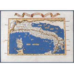 C. 1525 MAP of ITALY & CORSICA | Fries