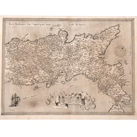 1570 MAP of SOUTHERN ITALY | Ortelius