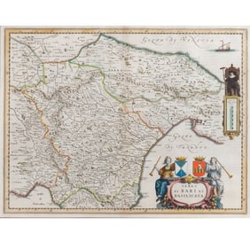 C. 1640 MAP of SOUTHEASTERN ITALY | Blaeu