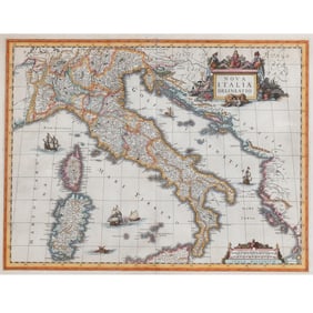 C. 1635 MAP of ITALY | Blaeu