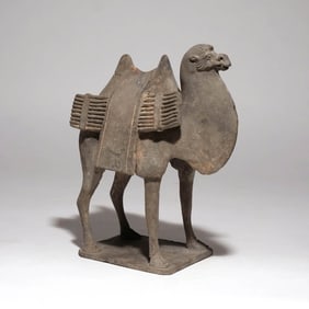 CHINESE GREY POTTERY CAMEL