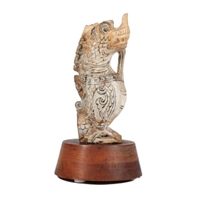 THAI SUKHOTHAI NAGA-MAKARA HEAD ROOF FINIAL