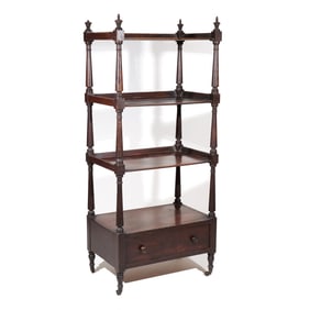 AMERICAN MAHOGANY ETAGERE