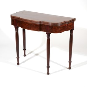 SHERATON MAHOGANY GAMES TABLE
