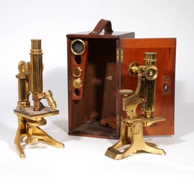 (2pc) ANTIQUE MICROSCOPES