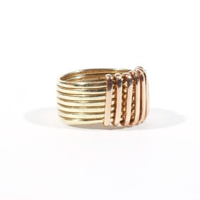 16k TWO-TONE GOLD RING