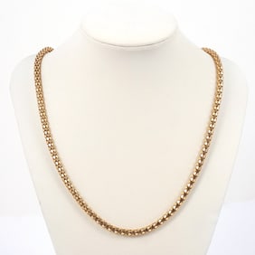 18K GOLD SNAKE NECKLACE