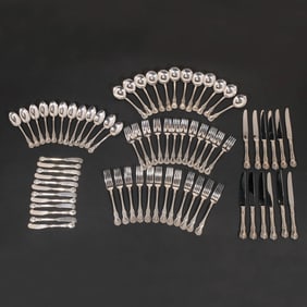 (60pc) TOWLE STERLING FLATWARE SERVICE FOR 12