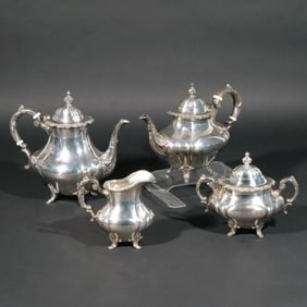 (4pc) REED & BARTON STERLING TEA SERVICE