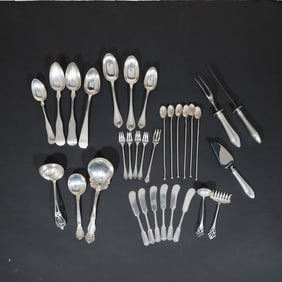 (32pc) MISC. AMERICAN STERLING SILVER FLATWARE