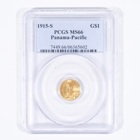 1915-S PANAMA-PACIFIC G$1 GOLD COIN