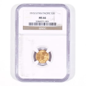 1915-S PANAMA-PACIFIC G$1 GOLD COIN