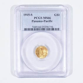 1915-S PANAMA-PACIFIC G$1 GOLD COIN