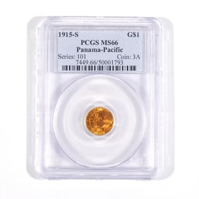 1915-S PANAMA-PACIFIC G$1 GOLD COIN