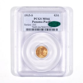 1915-S PANAMA-PACIFIC G$1 GOLD COIN