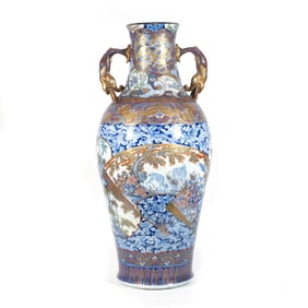 MONUMENTAL JAPANESE PORCELAIN VASE