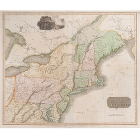 1817 MAP of U.S. NORTHERN PROVINCES