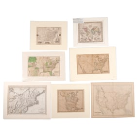 (7pc) MAPS of NORTH AMERICA