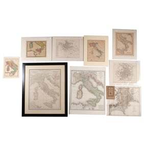 (9pc) MOSTLY 19th CENTURY MAPS OF EUROPE