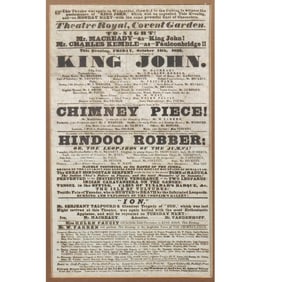 1836 THEATRE ROYAL BROADSIDE