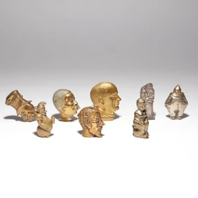 (8pc) FIGURAL MATCH SAFES - HUMANOID