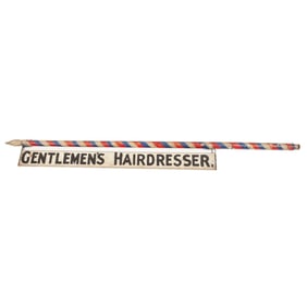 GENTLEMEN'S HAIRDRESSER TRADE SIGN