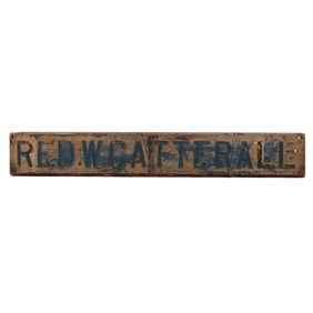 ANTIQUE DOUBLE-SIDED TRADE SIGN