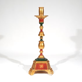CARVED & POLYCHROMED TORCHIERE