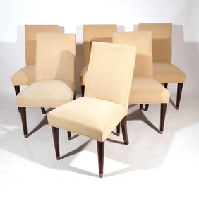 (6pc) ART DECO MAHOGANY DINING CHAIRS