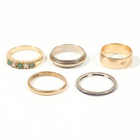 (5pc) 14k GOLD RINGS