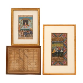 (3pc) PERSIAN MANUSCRIPT PAGES