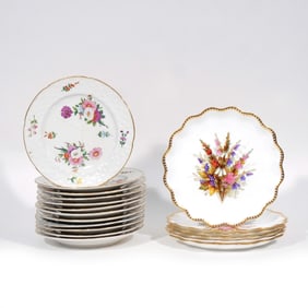 (18pc) WEDGWOOD & PORCELAIN PLATES
