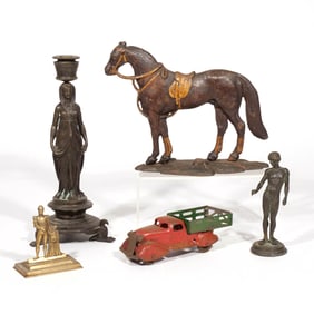 (5pc) MISC. DECORATIVE ANTIQUES