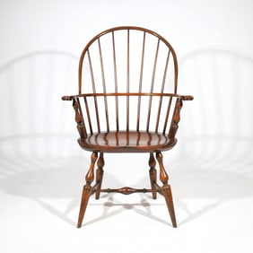 WARREN CHAIR WORKS SACK BACK WINDSOR ARM CHAIR