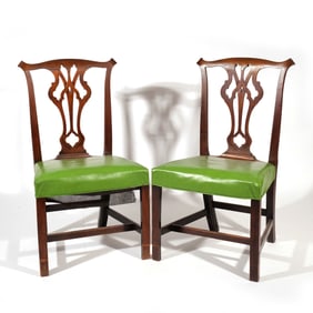 PAIR of PERIOD CHIPPENDALE CHAIRS