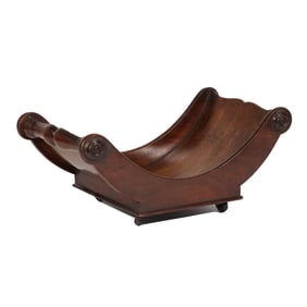 GEORGE III MAHOGANY CHEESE COASTER