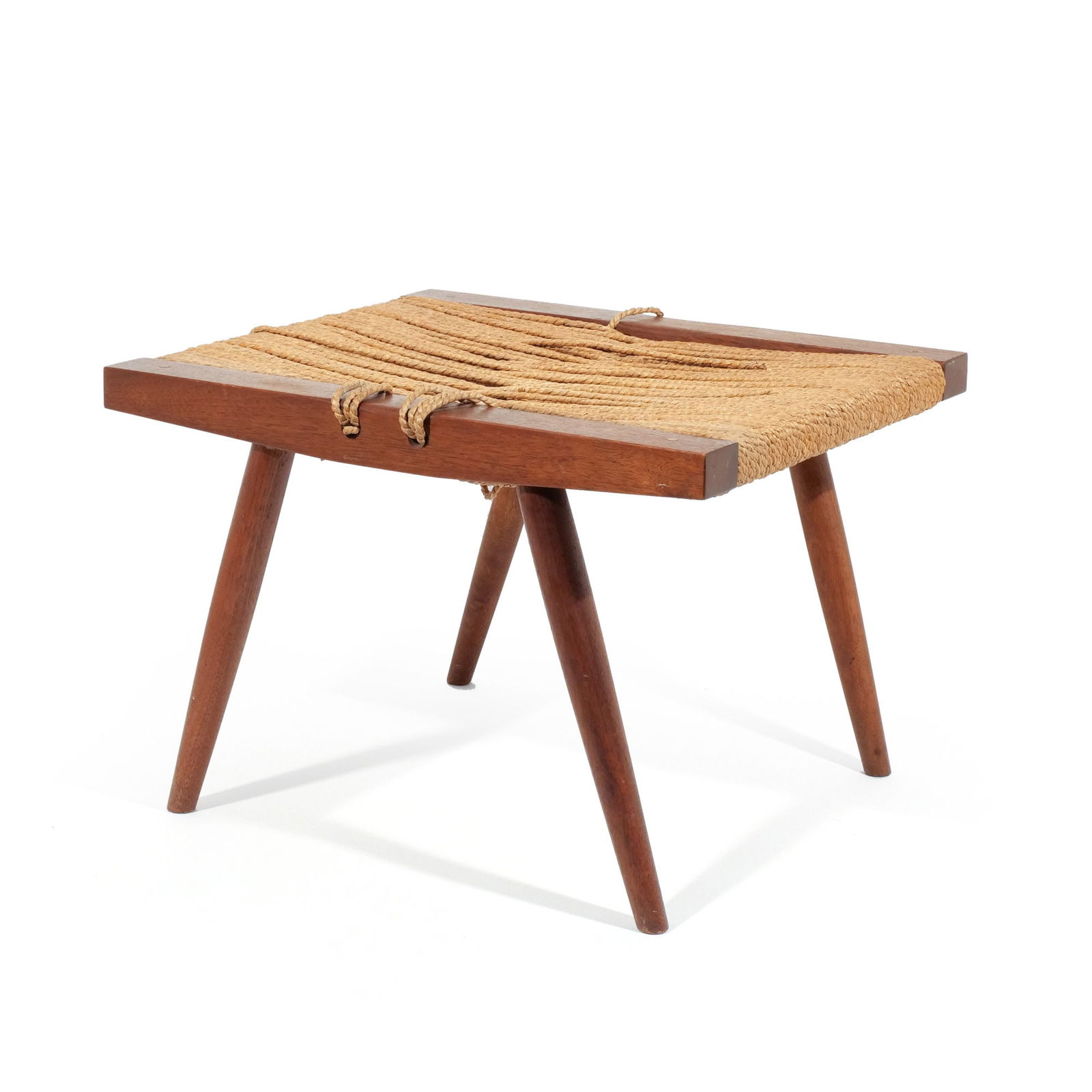 GEORGE NAKASHIMA GRASS-SEATED STOOL (1 of 9)