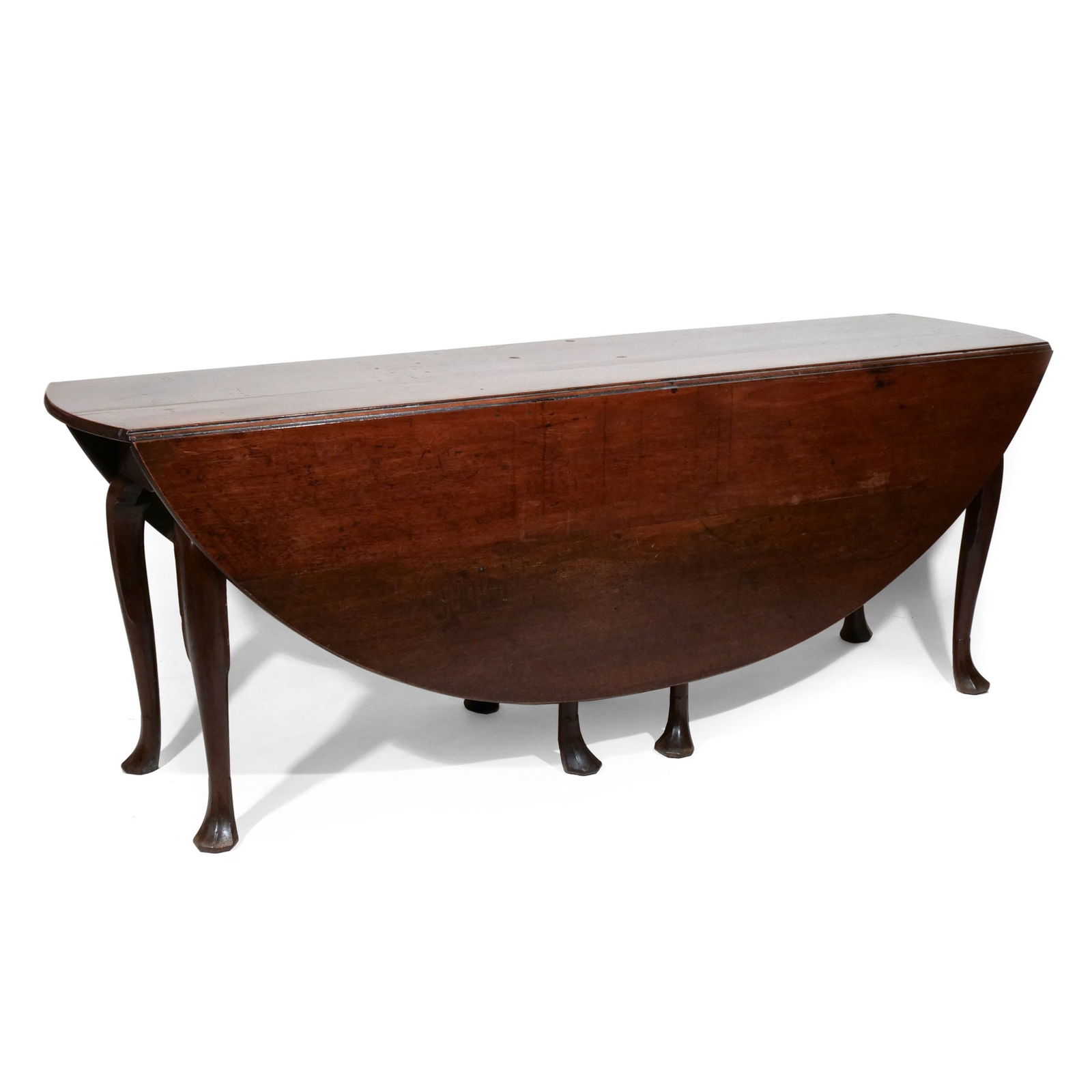 LARGE IRISH GEORGE II MAHOGANY GATE-LEG TABLE (1 of 11)