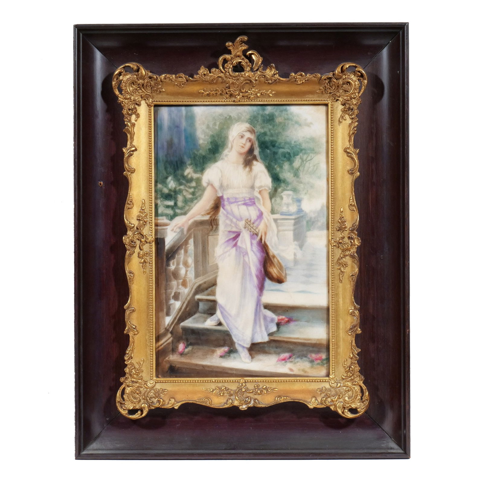 GERMAN PORCELAIN PLAQUE after P. WAGNER (1 of 6)