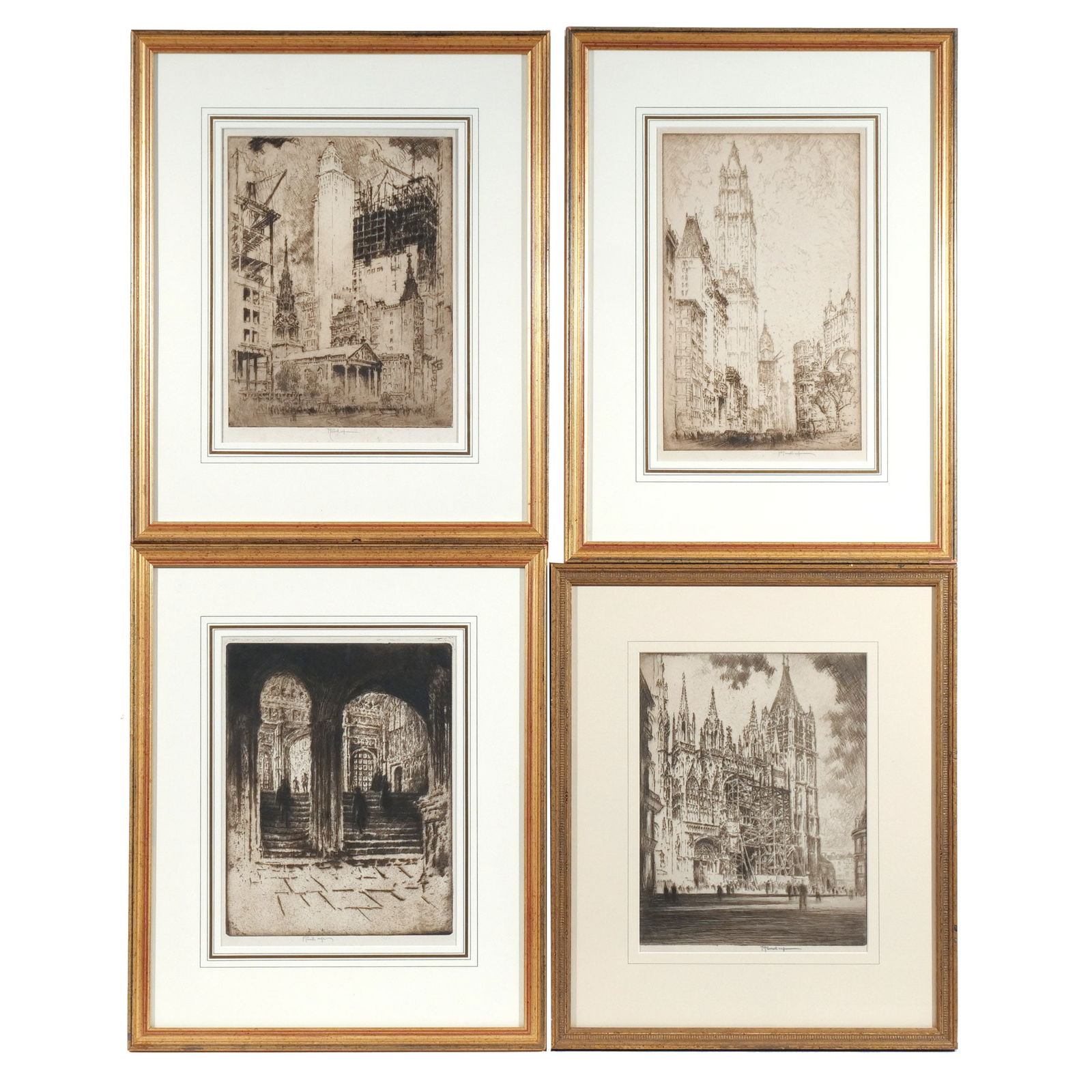 (4pc) JOSEPH PENNELL (American, 1857-1926) (1 of 12)