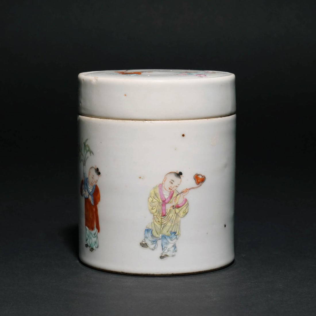 CHINESE 'SHEN DE TANG' PORCELAIN JAR & COVER