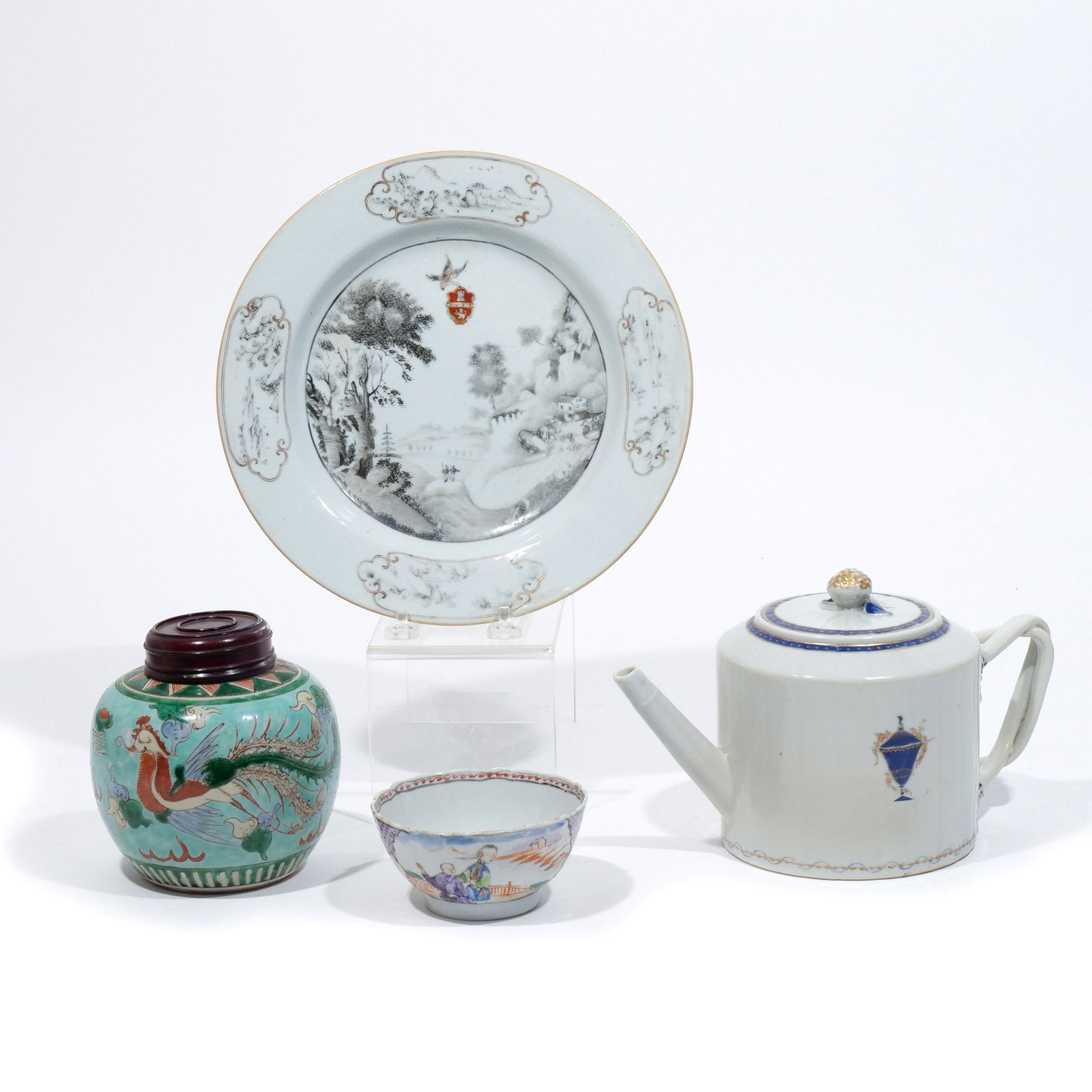 (4pc) MISC. CHINESE EXPORT PORCELAIN (1 of 14)