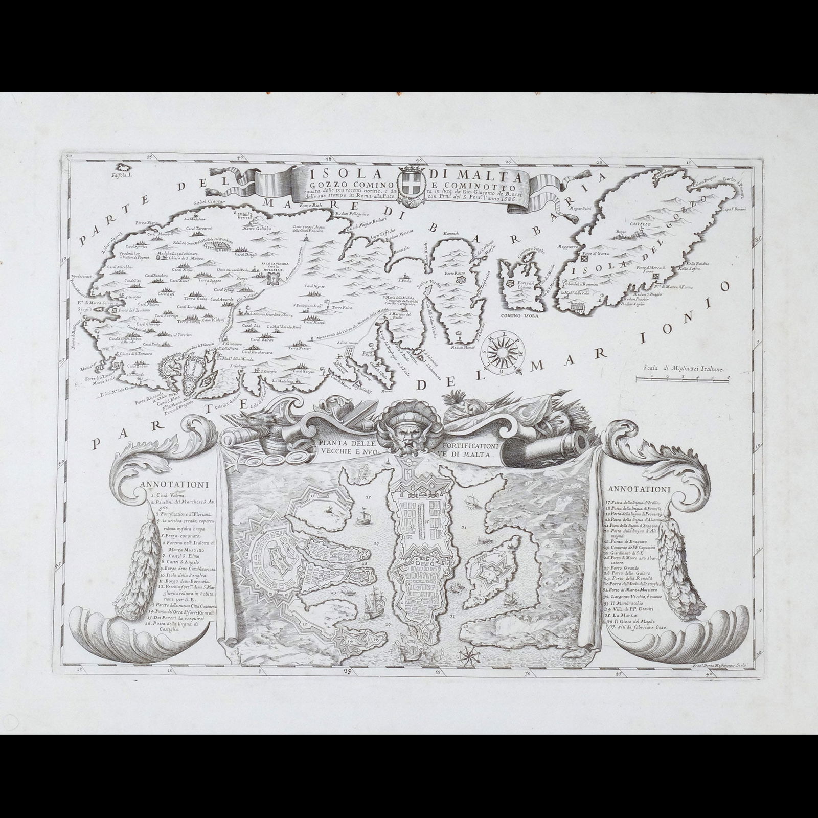 MAP OF MALTA | Rossi (1 of 10)