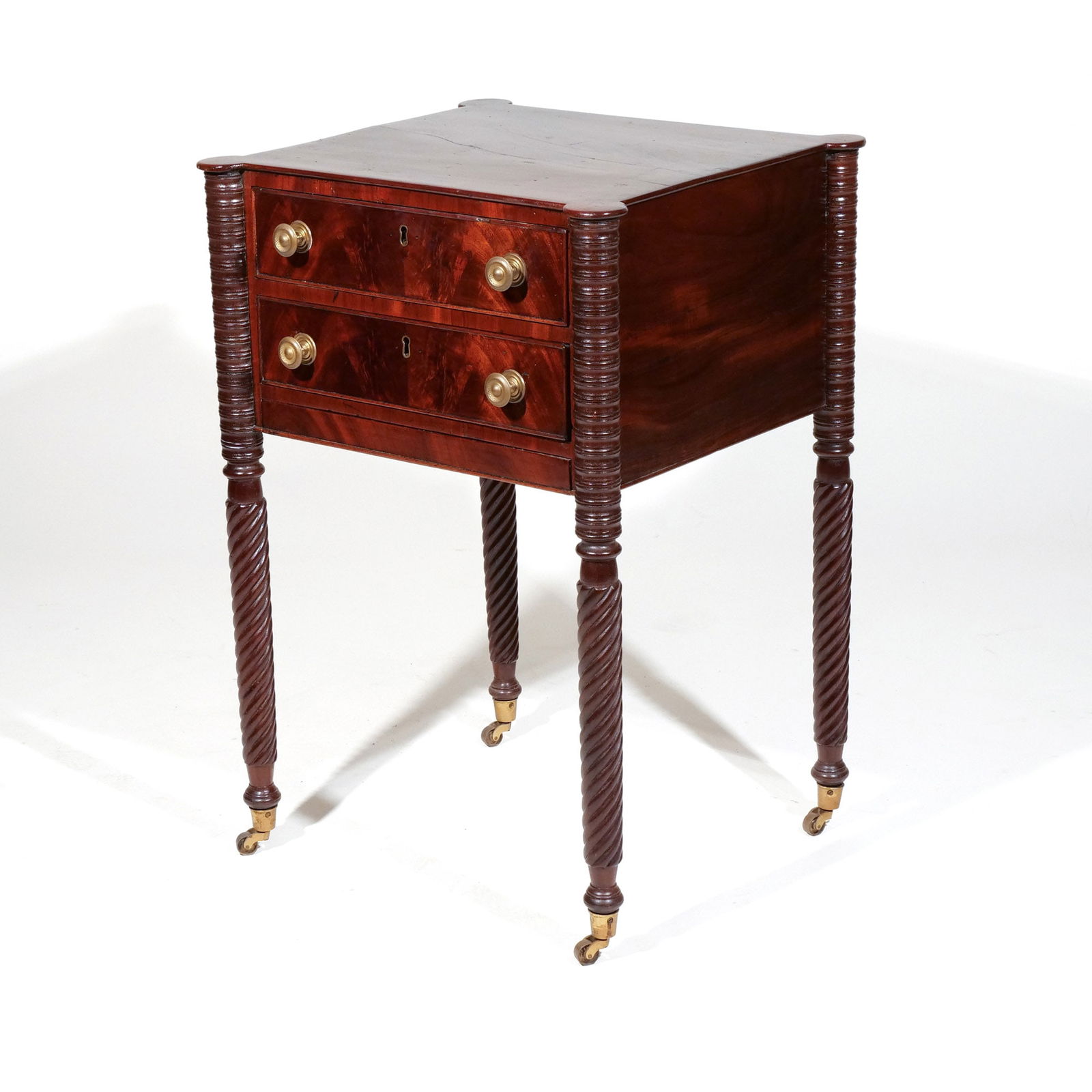 FEDERAL MAHOGANY WORKTABLE (1 of 9)