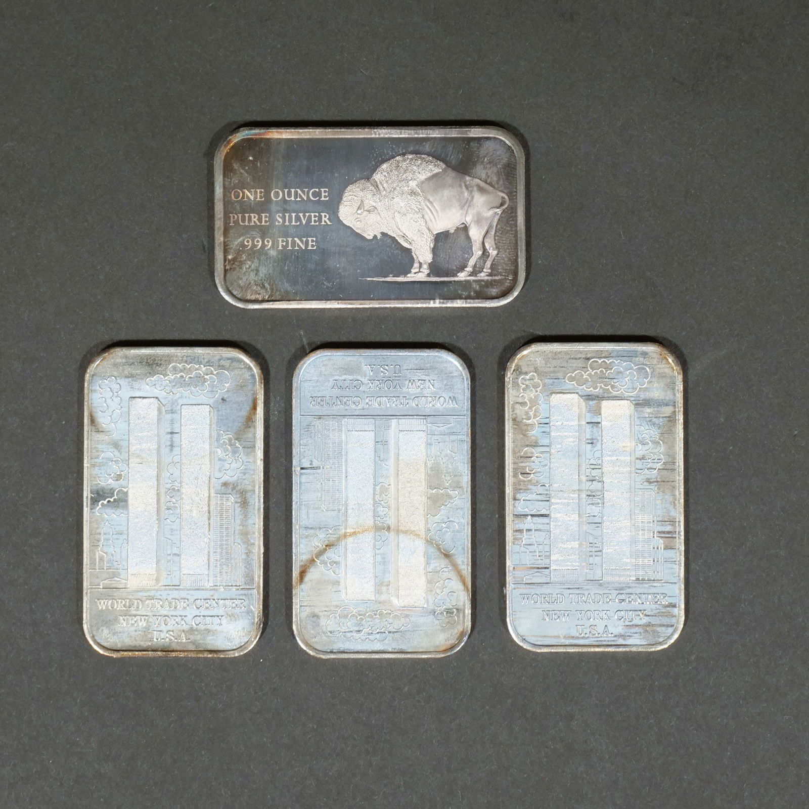 (4pc) COMMEMORATIVE PURE SILVER ART BARS (1 of 4)