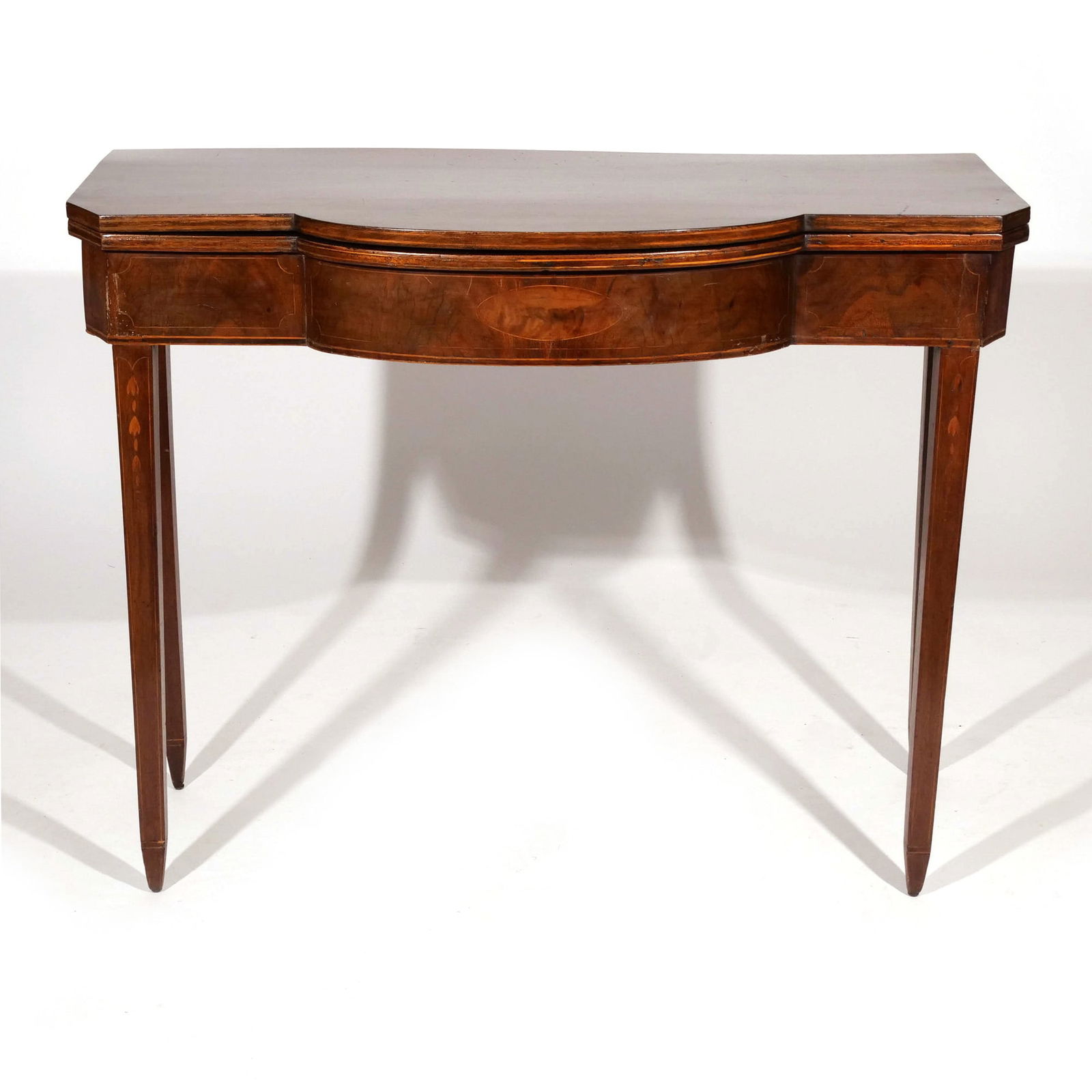 PERIOD FEDERAL MAHOGANY INLAID GAMESTABLES (1 of 13)