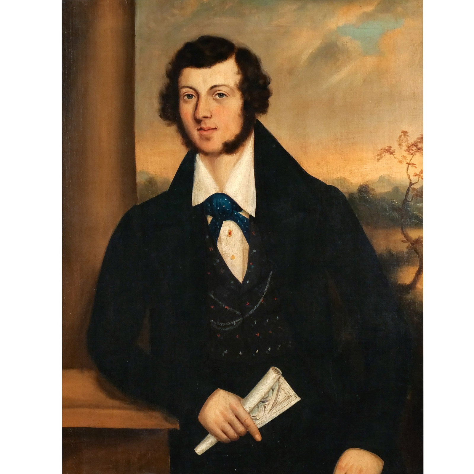 ENGLISH FOLK ART PORTRAIT, CIRCA 1839 (1 of 11)