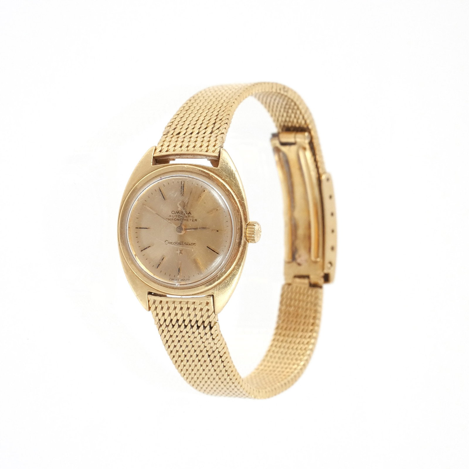 18K GOLD OMEGA CONSTELLATION LADY'S WRISTWATCH (1 of 10)