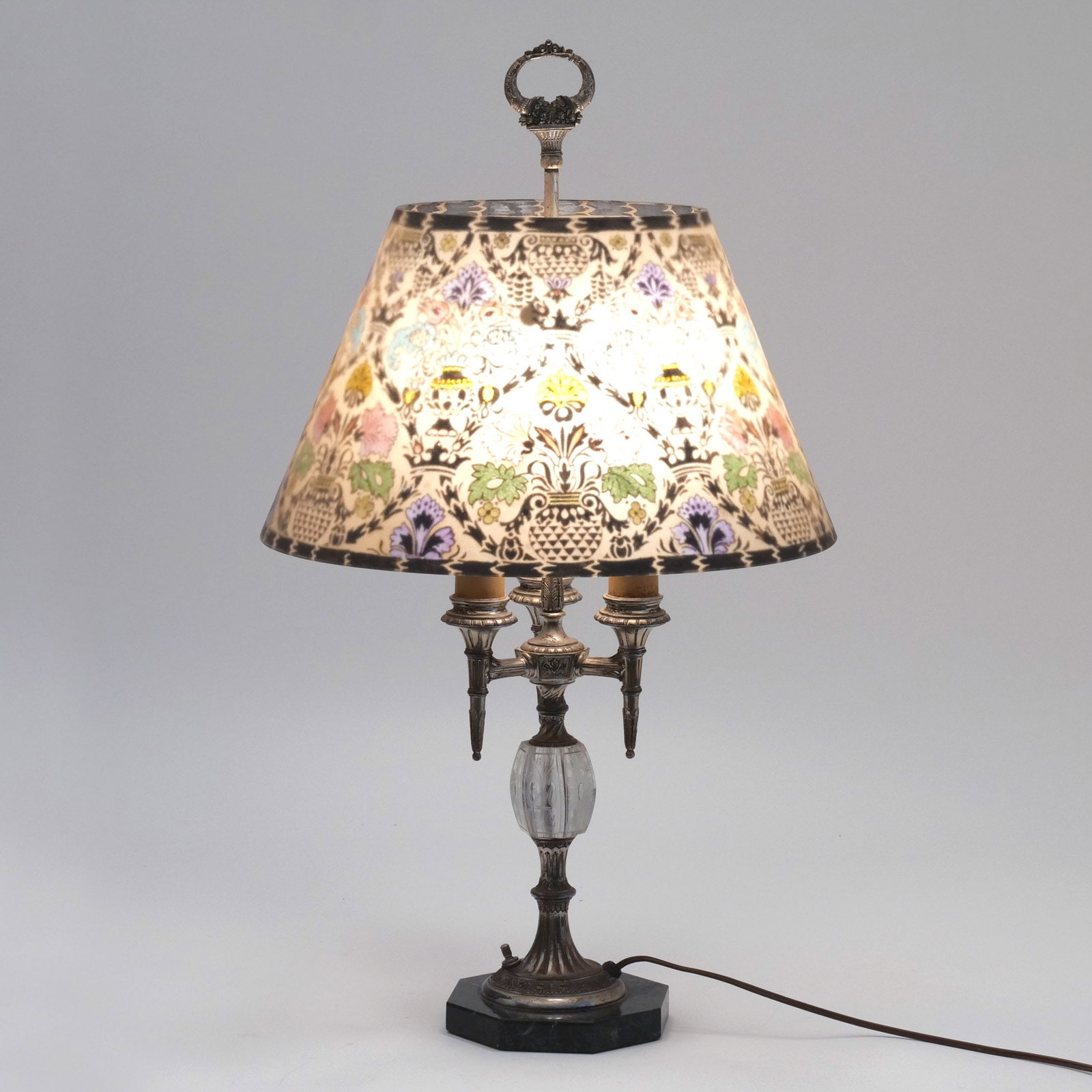 PAIRPOINT REVERSE-PAINTED DIRECTOIRE TABLE LAMP - 4