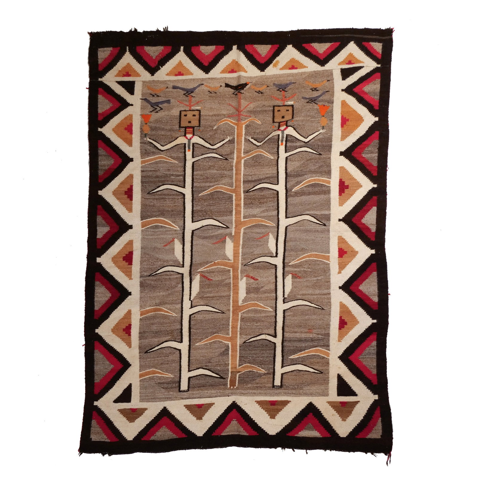 NAVAJO CORNSTALK YEI PICTORIAL RUG (1 of 7)